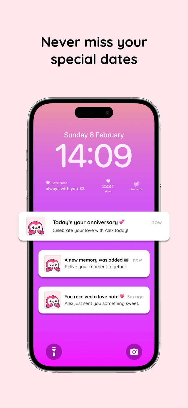 Long distance couples using daily affection actions in Amourly